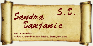Sandra Damjanić vizit kartica
